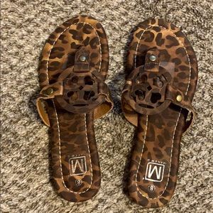 Brand new leopard print sandals